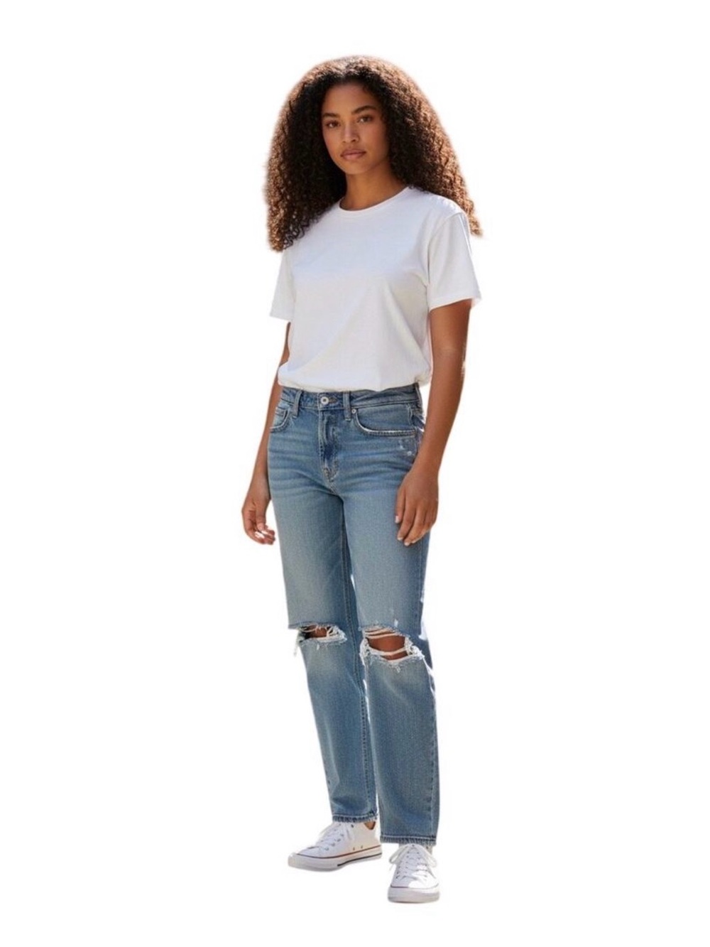 Lucky Brand- Relaxed Tapered Distressed Jeans